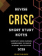 Revise CRISC: Short Study Notes 2025